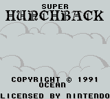 Super Hunchback back cover for GameBoy
